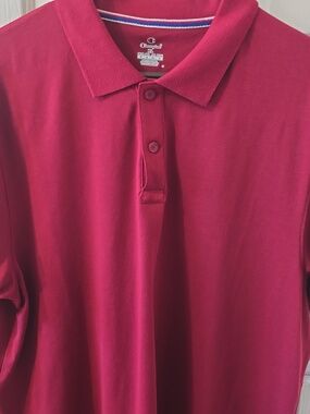 CHAMPION BRAND SIGNATURE MEN'S BURGUNDY SHORT SLEEVES POLO SHIRT SIZE XL